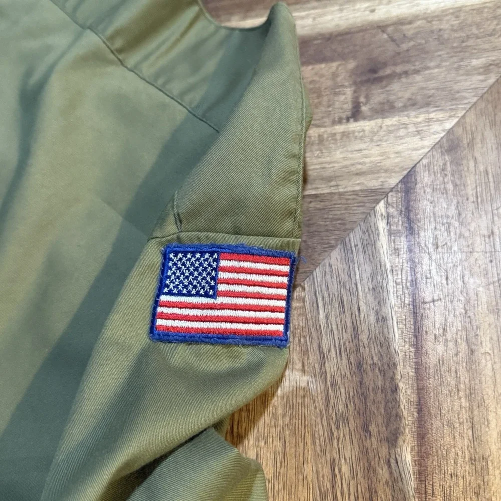 Boy Scouts BSA Shirt Uniform Long Sleeve Vintage‎ 77 Moraine Counsil Pa 12 Neck